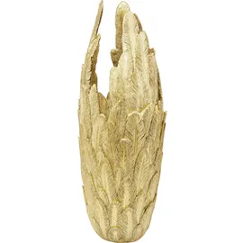 Kare DESIGN Vase Feathers 91 cm Polyresin Gold M (Medium)