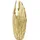 Kare DESIGN Vase Feathers 91 cm Polyresin Gold M (Medium)