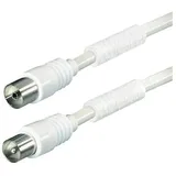 PROTEC.class Antennen-Anschlusskabel PAAK W7,5 IEC >90dB 7,5 m Weiß