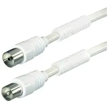PROTEC.class Antennen-Anschlusskabel PAAK W7,5 IEC >90dB 7,5 m Weiß