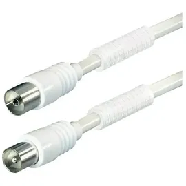 PROTEC.class Antennen-Anschlusskabel PAAK W7,5 IEC >90dB 7,5 m Weiß