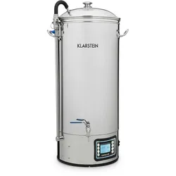 Klarstein Mundschenk XXL Maischekessel Bierbrauanlage 3000W 50l 304 Edelstahl Silber-Metallic