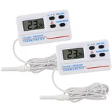 Digitales Kühlschrank-Gefrierschrank-Thermometer mit Temperatur-Warnalarm und...