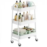 Songmics Rollwagen aus Metall, weiß