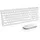 Seenda WGJP-031B Tastatur Maus Set Kabellos, Wiederaufladbare Aluminium Tastatur mit kompaktes, Ultradünne Funktastatur mit Maus für PC/Laptop/Smart TV, QWERTZ Layout (Weiß & Silber)