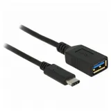 DeLock USB-C auf USB-A Adapter 15 m Schwarz