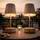 GLOBO Solarleuchte Edelstahl H 25 cm 2er Set sandfarben