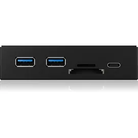 Icy Box IB-HUB1417-i3 - USB 3.0 + 1 x USB-C, 2x USB-A, SD und microSD Kartenleser