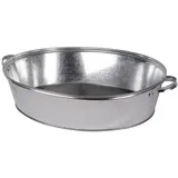 UNUS Zinkwanne 27 Liter mit Griffen in Silber | Gr.: onesize
