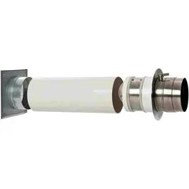 Justus Kamindurchführung Edelstahl Ø 10 mm weiß