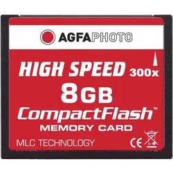 Agfaphoto Compact Flash 8GB High Speed 300x MLC