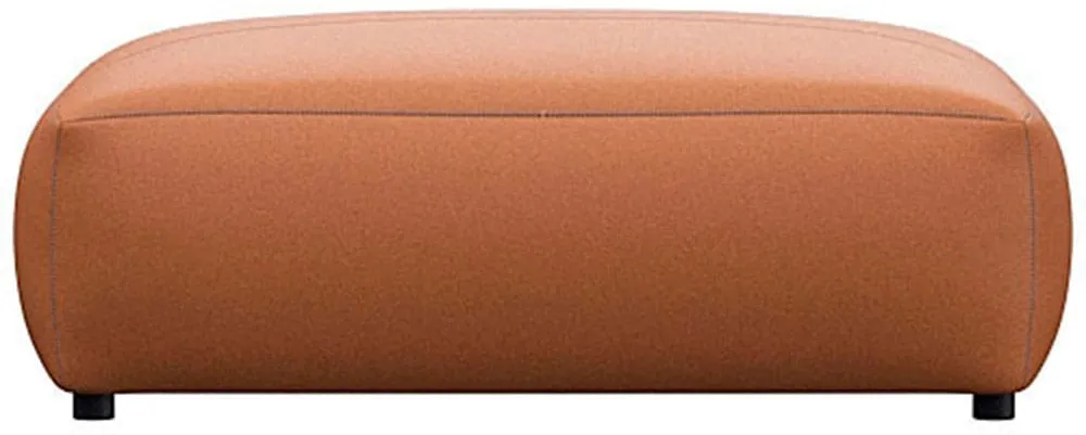 FLEXLUX Pouf »Lucera«, modern & anschmiegsam, Kaltschaum, Stahl-Wellenunterfederung FLEXLUX modern cognac