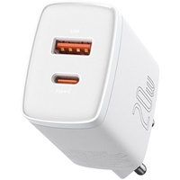 Baseus Compact Quick Charger USB USB-C 20W White
