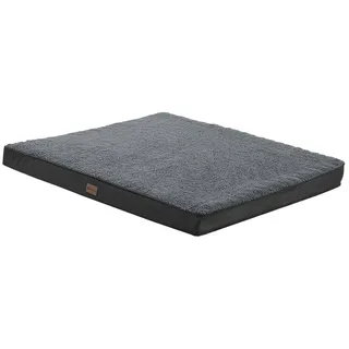 Juskys Hundebett Milow orthopädisch 76x51cm - Bezug abnehmbar & waschbar – Hundekissen Grau