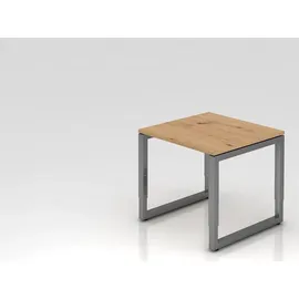 hjh OFFICE PRO Schreibtisch R-Serie Asteiche / Graphit