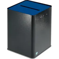 VAR Papiersammler P40-DSGVO, antik-silber mit Kopfteil blau