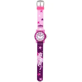 Scout 280375021 30 mm Quarzuhr lila wasserdicht Sportarmband Pink