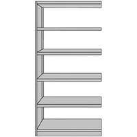Kerkmann Schwerlastregal Progress 50945911 lichtgrau 96,0 x 60,0 x 190,0 cm