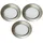 Trango 3er Set G4E-032 Einbauleuchte rund Nickel matt