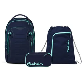 Satch match plus Ocean Mint 3 tlg. inkl. Mäppchen und Turnbeutel
