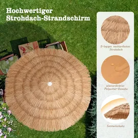 Costway Hawaii Ø 155 cm Braun