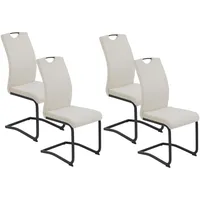 Hela Freischwinger HELA "RIGA II", beige (beige, schwarz, schwarz),