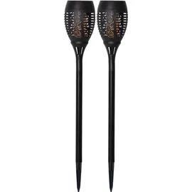 STAR Wegeleuchte Solar 2er Set schwarz  wetterfest IP44