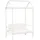 vidaXL Sitzbank mit Dach Weiß 117,5 x 70 x 176,5 cm