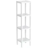 Zeller Standregal 22 x 22 x 92 cm Weiß