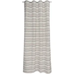 Vorhang ESPRIT "Espen" Gr. 1, bunt (bunt, mehrfarbig, beige), B:140cm H:250cm, Polyester, Gardinen, hochwertiges Baumwoll-/Leinengewebe