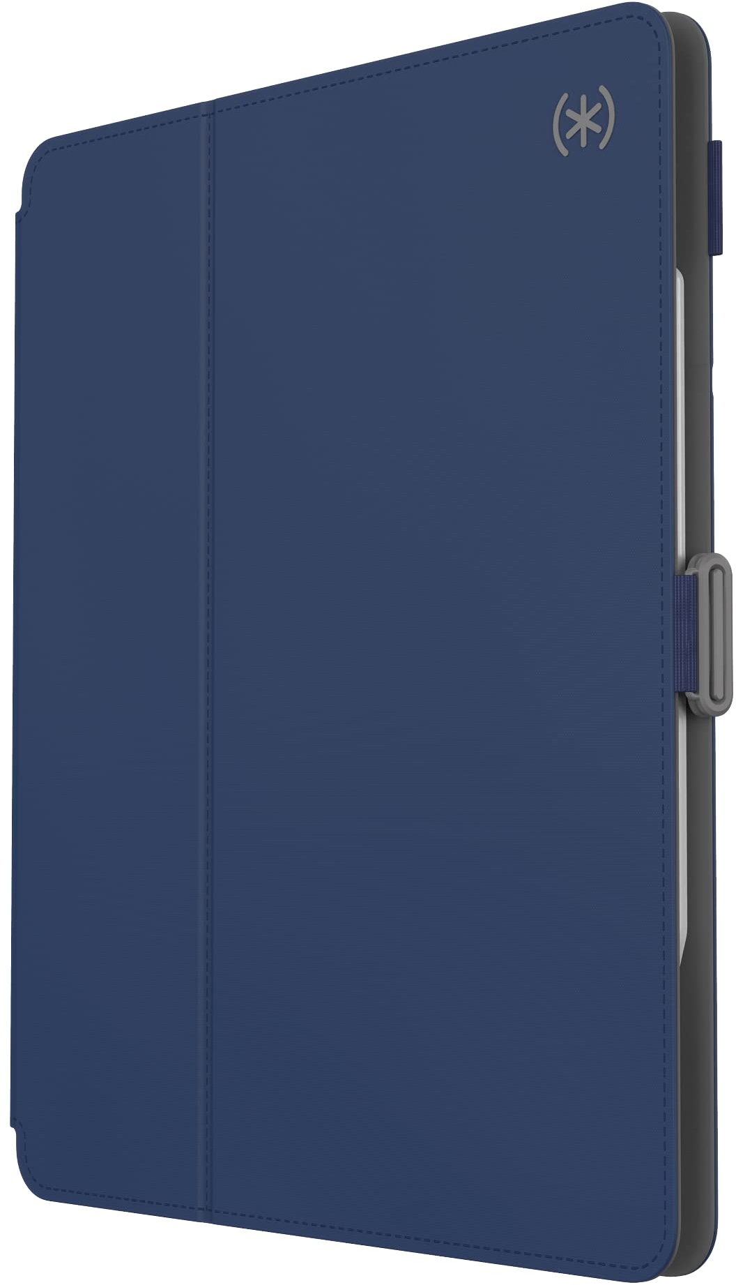 Speck Schutzhülle für iPad Pro 6. Generation 12,9 Zoll – Fall- und Kameraschutz, schlanker Multi-Range-Ständer, Apple-Stifthalter, Arcadia Navy/Moody Grey