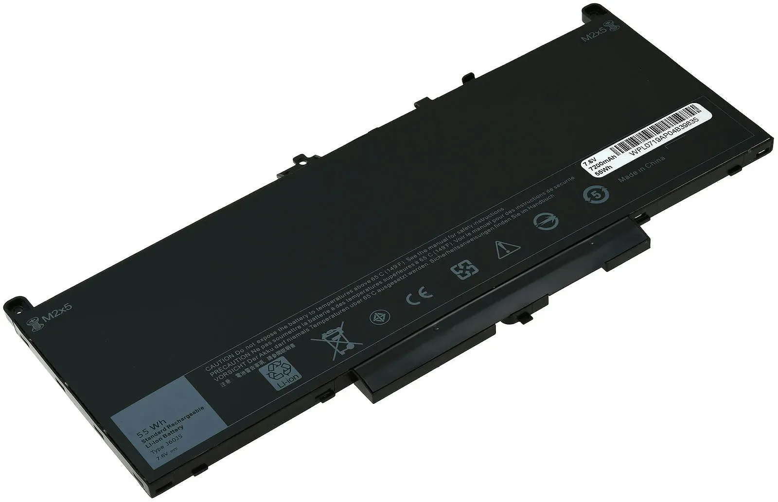 Powery Akku für Laptop Dell Latitude E7270 / Latitude E7470 / Typ J60J5