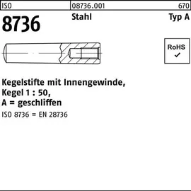 F. REYHER Nchfg. GmbH & Co. KG Kegelstift ISO 8736 Innengewinde A 16 x 50 10 Stück