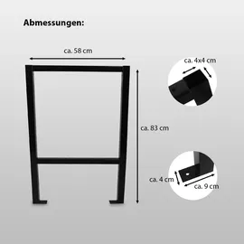 Trutzholm Untergestell Stahl 200 kg schwarz
