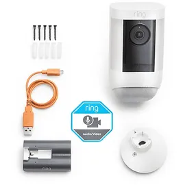 Ring Spotlight Cam Pro Battery weiß