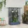 vidaXL Hochbeet mit Rankgitter und Dach 124 x 40 x 123 cm Grau