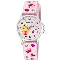 Calypso Kinder Armbanduhr Mädchen Uhr PolyurethanBand rosa K5776/2 -