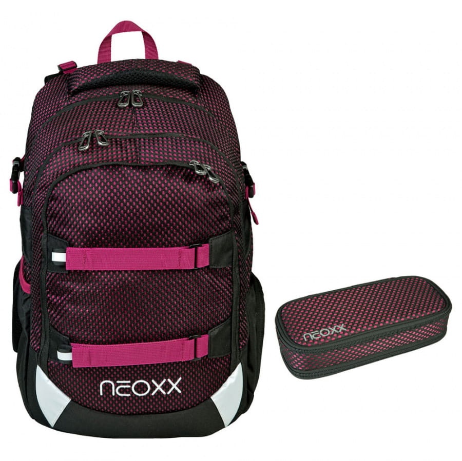 Neoxx Active Schulrucksack-Set 2tlg. Crazy in Mesh