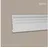 Profhome 653113 Sockelleiste Fußleiste Zierleiste Stuckleiste 2 m 200 cm x 1,5 cm x 13 cm Weiß