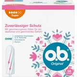 o.b. Original Super, Tampons für starke Tage mit StayDry Technologie und geschwungenen Rillen, für zuverlässigen Schutz und ein sauberes Gefühl (1 x 56 Stück)