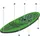ECD Germany SUP Board Makani 320 x 80 x 15 cm grün
