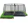 EXIT TOYS Dynamic ebenerdiges Trampolin 244 x 427 cm inkl. Sicherheitsnetz schwarz