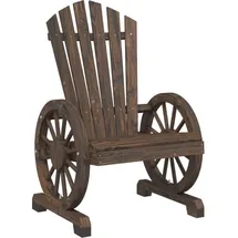 vidaXL Adirondack-Gartenstuhl 57,5 x 79 x 99 cm braun