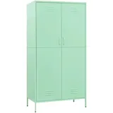 vidaXL Kleiderschrank Minzgrün 90x50x180 cm Stahl