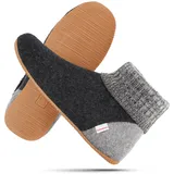 Giesswein Wildpoldsried Kids, Hüttenschuhe Unisex-Kinder, Anthrazit 019, 27 EU