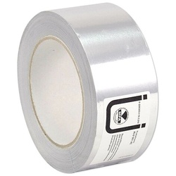 Aluminium-Klebeband - schwer entflammbar - bis 150°C - Stärke: 0,06 mm - B 50 mm - L 50 m ** 1m/0,17 EUR