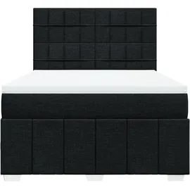 vidaXL Boxspringbett 140 x 200 cm Schwarz