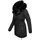 Navahoo Damen, Warmer Winterparka mit doppelter Kunstpelz-Kapuze Sweety Deluxe Black Gr. L - L