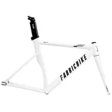 FabricBike AERO - Fixed Gear Fahrrad Rahmen, Single Speed Fixie Fahrrad Rahmen, Aluminium Rahmen und Carbon-Gabel, 5 Farben, 3 Größen, 2,145 kg (Größe M) (Glossy White & Black, L-58cm)