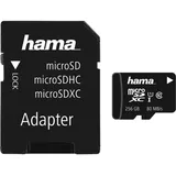 Hama microSDXC 256GB Class 10 UHS-I 80MB/s + Adapter/Mobile